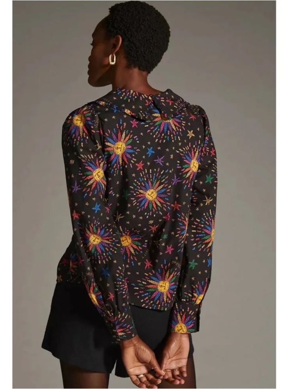 NWT Farm Rio Rainbow Suns Blouse Size Small - Picture 2 of 15